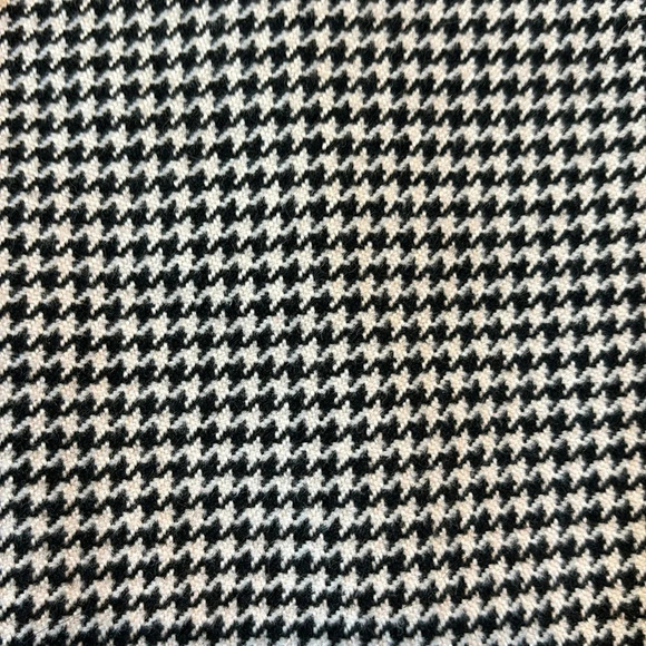H&M Mini Skirt Houndstooth Plaid Black White Retro Size 8 - Picture 3 of 7